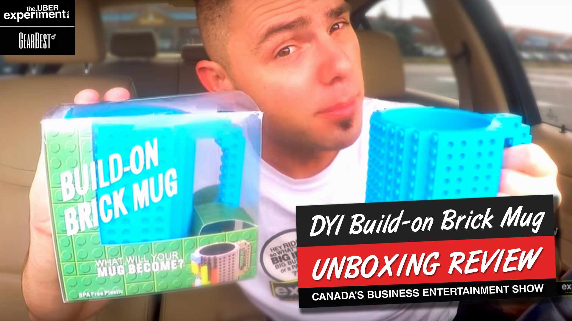 Build-On Brick Mug LEGO Building Blocks Coffee Cup 12oz UNBOXING REVIEW from GEARBEST