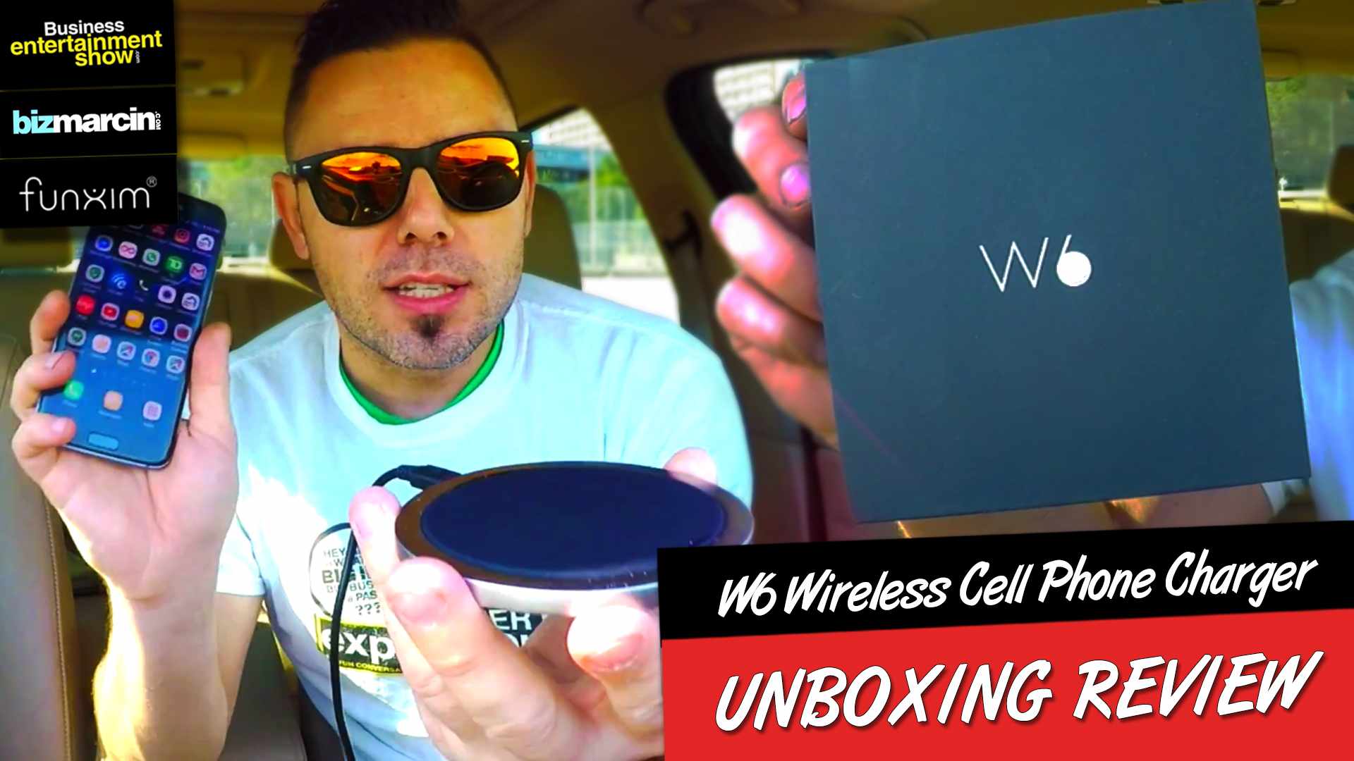 FUNXIM W6 Wireless Cell Phone Charger UNBOXING Review (Scott Barker EP Trailer)