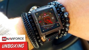 Naviforce NF9065M Square Watch. Ultra Modern Watch Unboxing Review