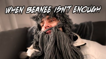 WARMEST WINTER HAT EVER...  Barbarian Viking Beard Hat - Don't Leave Home Without It